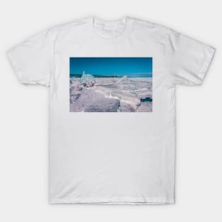 Blue Ice with Mackinac Bridge T-Shirt